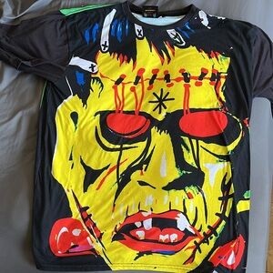 Teen Hearts Frankenstein Tshirt front and back design xxl